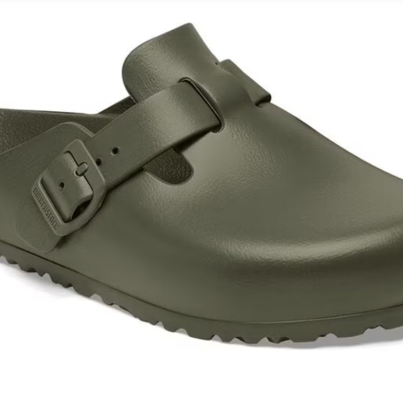 NWT- Birkenstock Boston- EVA Army Green Slide Sandals - Picture 3 of 10